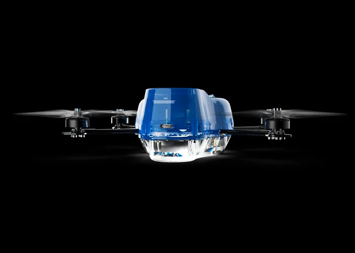 Starbound drone in flight