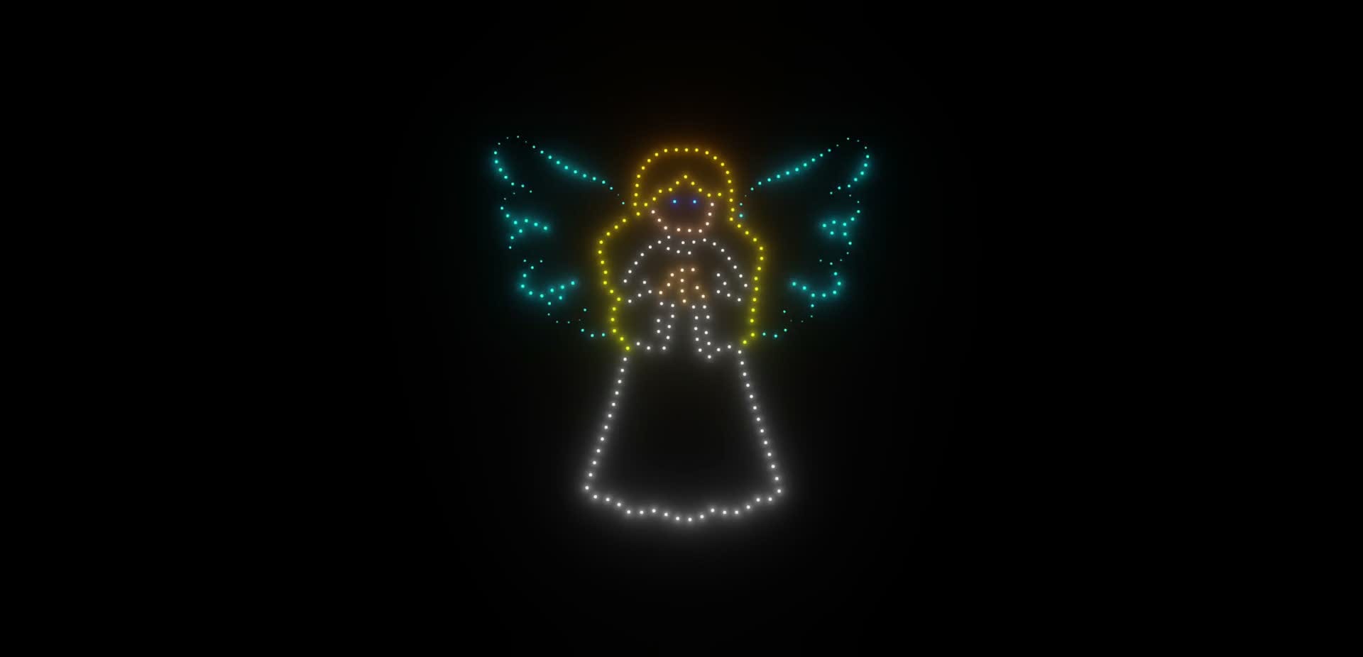 Holiday Celebrations drone show concept