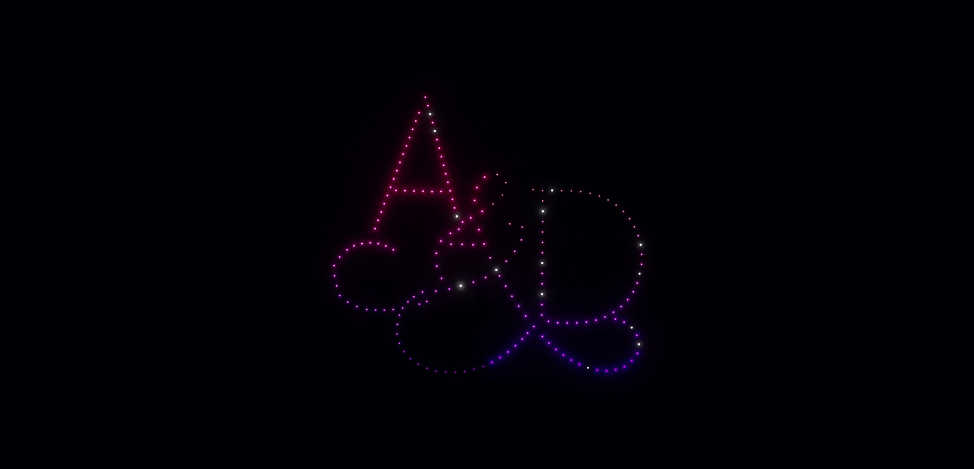Weddings drone show concept